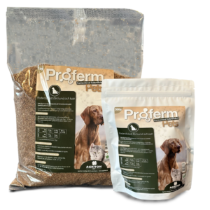 Proferm Pets, fermenterat fodertillskott, klåda, eksem, hund, katt, tarmhälsa, probiotika, probiotikatillskott, hundar, katter
